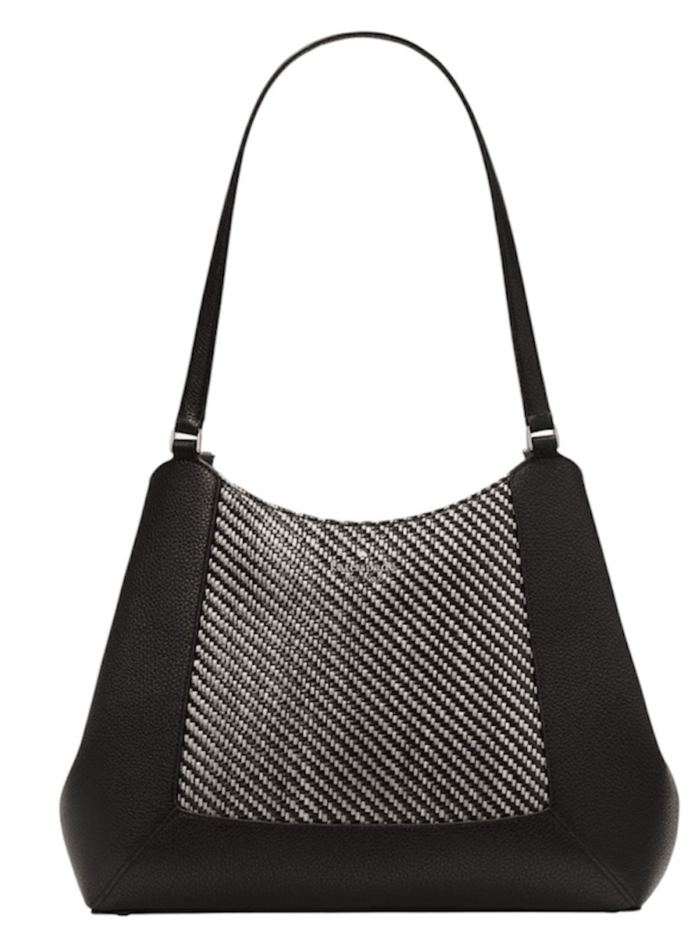 Kate Spade New York Lena Straw Triple Compartment Shoulder Bag - Natural/Pebbled